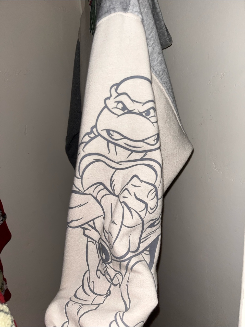 Nickelodeon Gray & White TMNT Line Art Print
